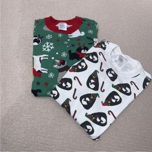 Hanna Andersson lot of 2 Pajamas size 8 130 Boy Girl.